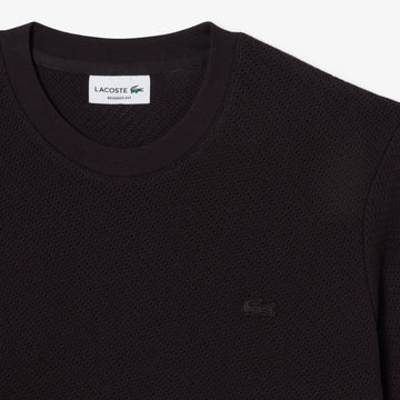 Lacy Cotton T-shirt - Brown