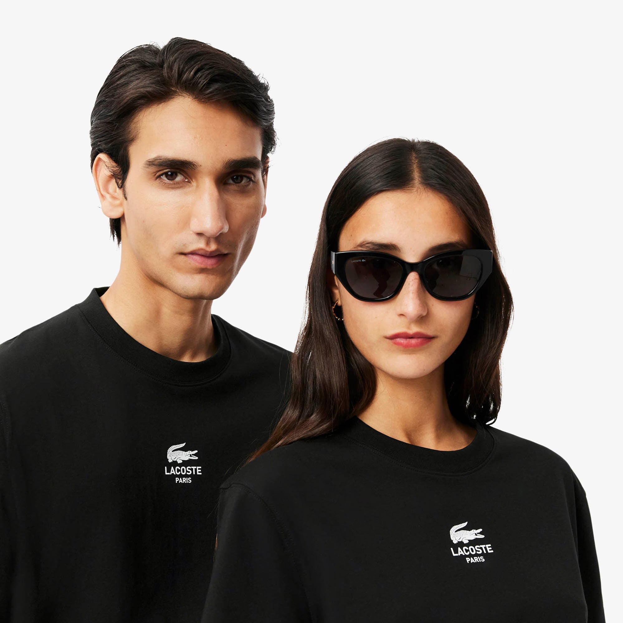 T-shirt coton imprimé signature - Noir
