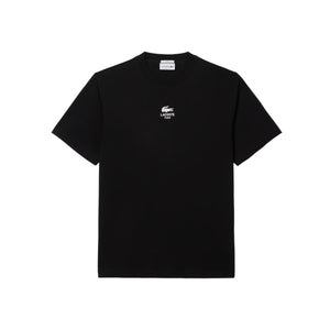 T-shirt coton imprimé signature - Noir