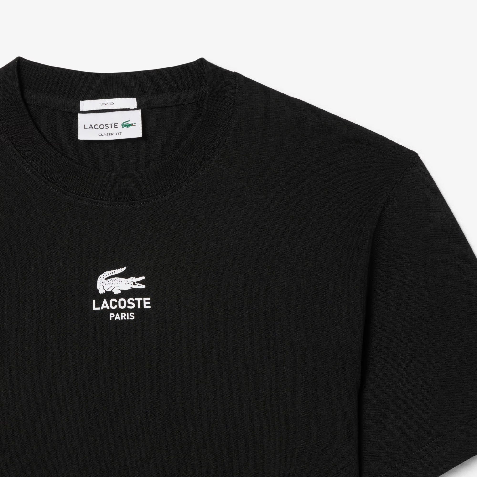 T-shirt coton imprimé signature - Noir