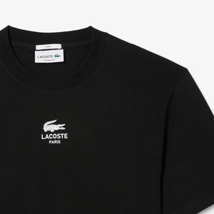 T-shirt coton imprimé signature - Noir