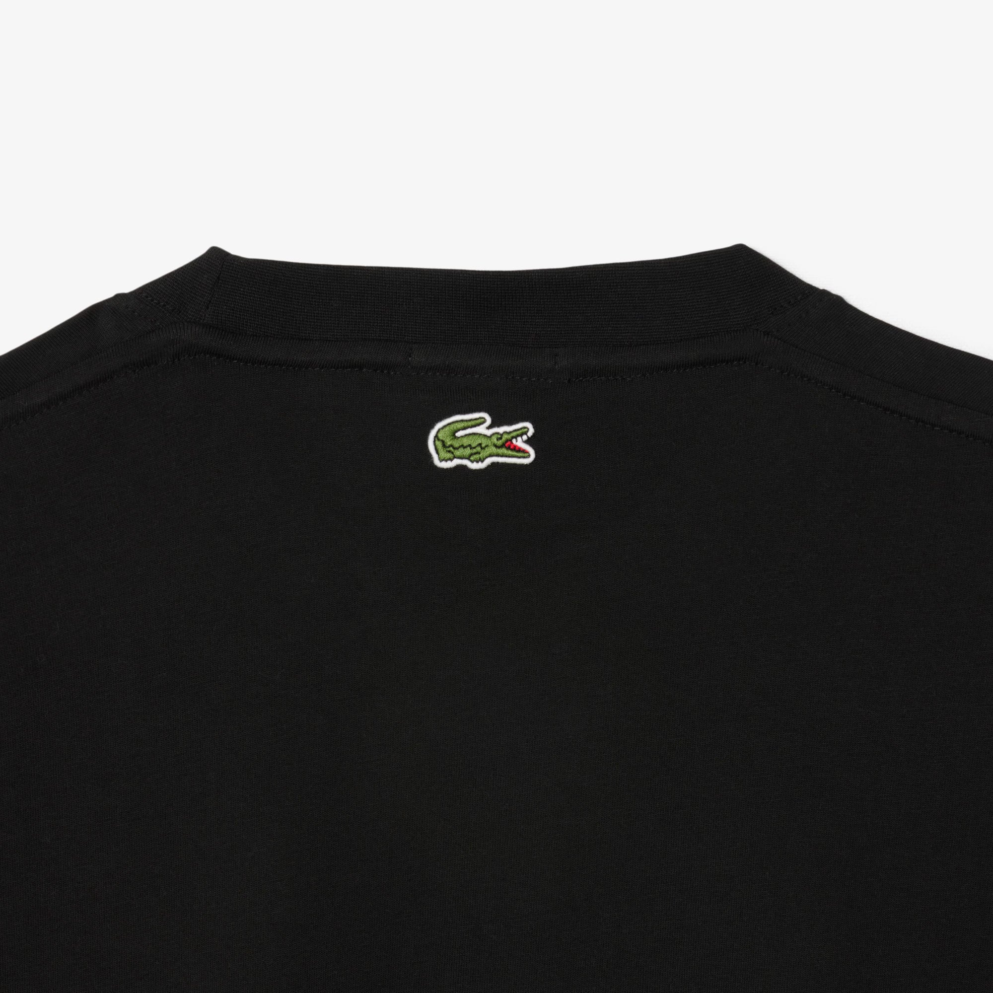T-shirt coton imprimé signature - Noir