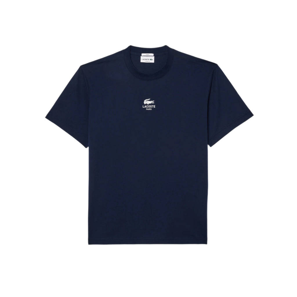 T-shirt coton imprimé signature - Bleu