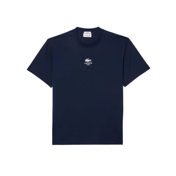 T-shirt coton imprimé signature - Bleu
