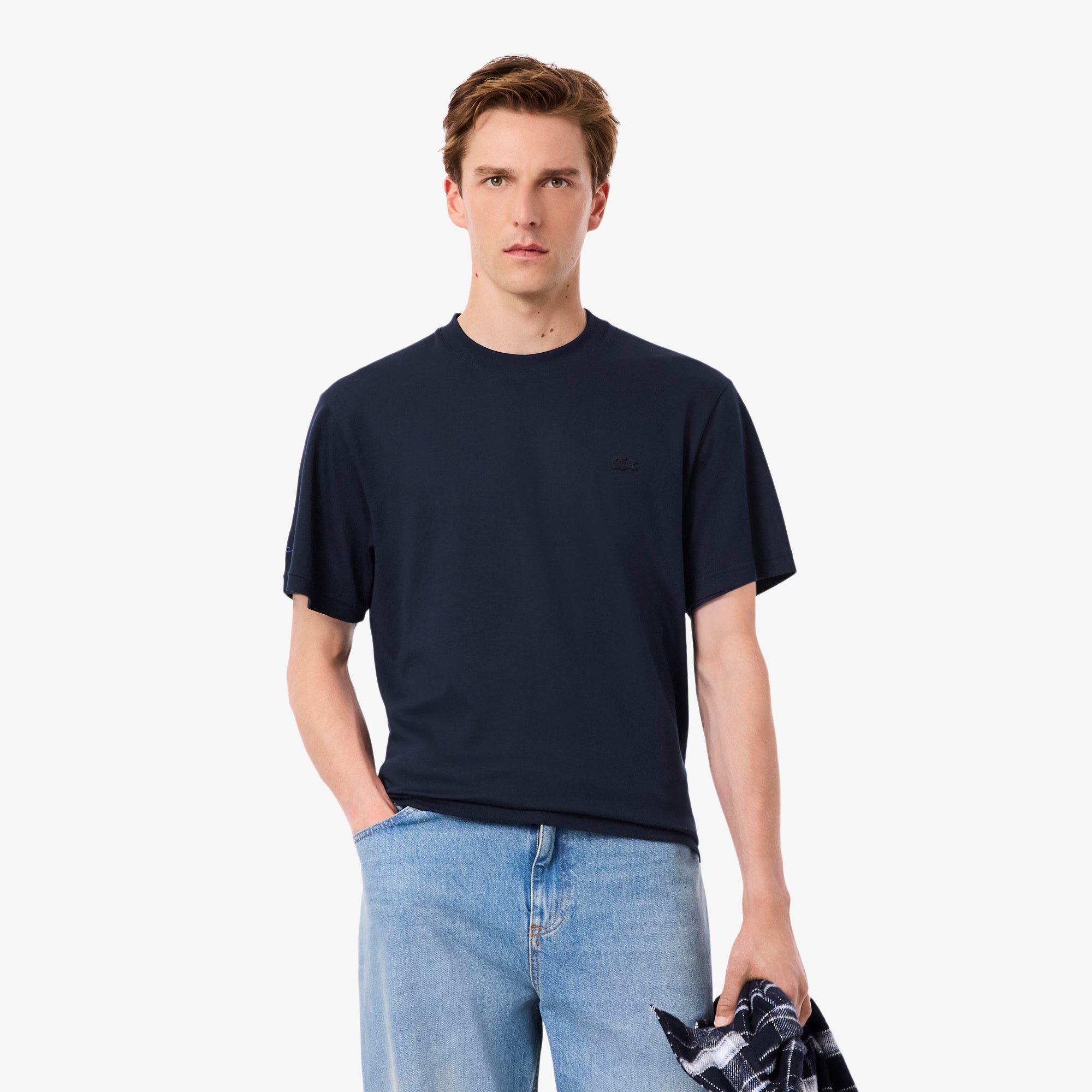 T-shirt signature brodée - Bleu Marine