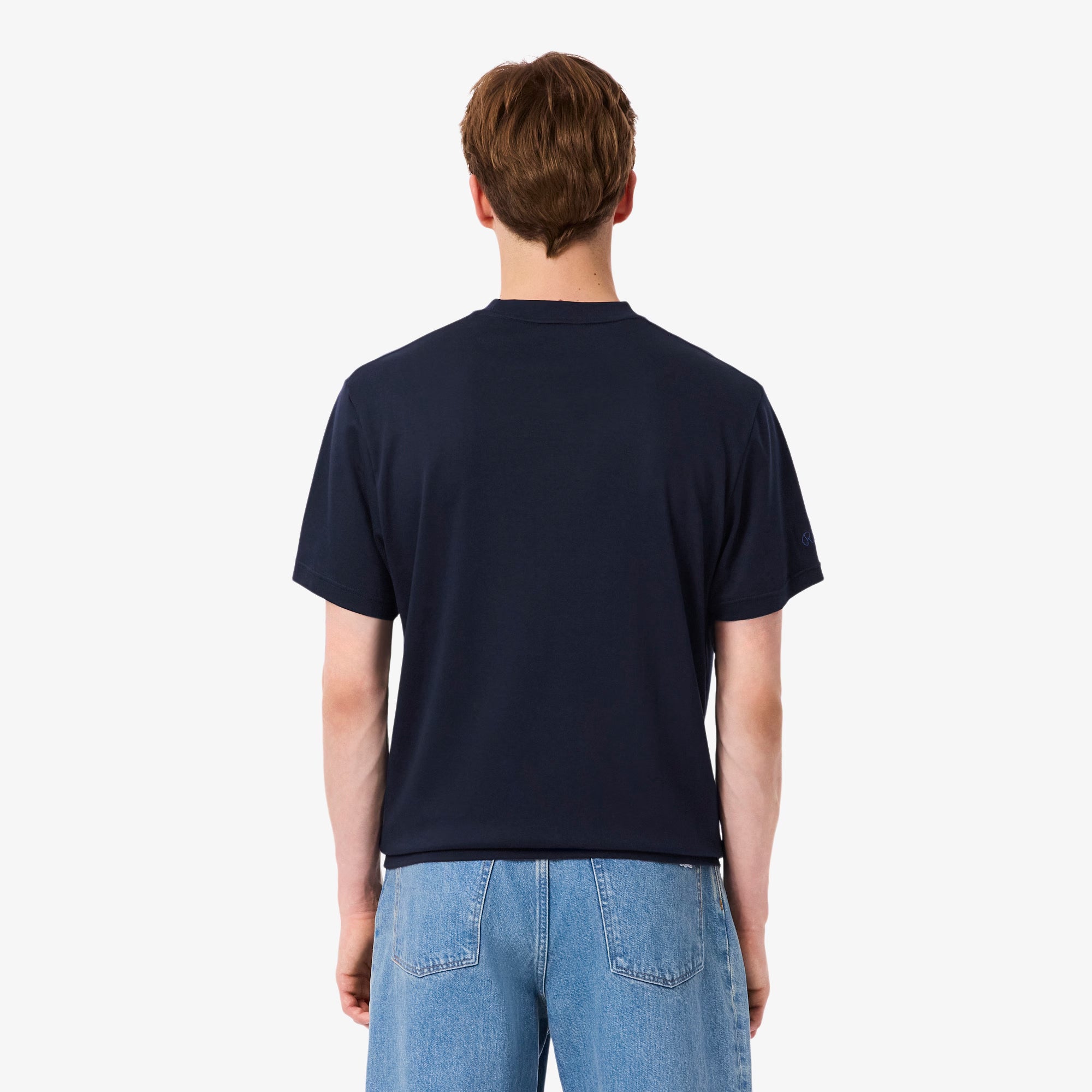 T-shirt signature brodée - Bleu Marine