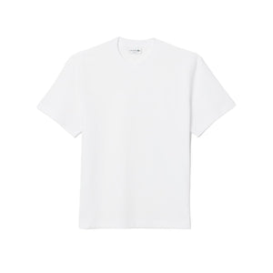 T-shirt coton brodé Lacoste Heritage - Blanc