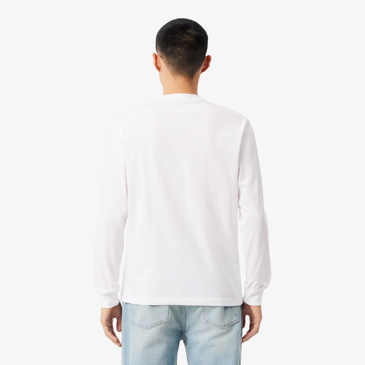 T-shirt manches longues coton - Blanc