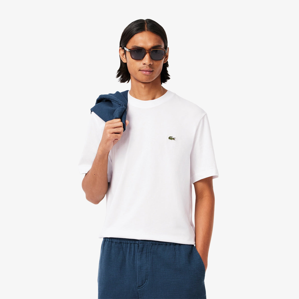 T-shirt classic fit en jersey de coton - Blanc
