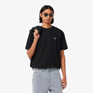 T-shirt classic fit en jersey de coton - noir