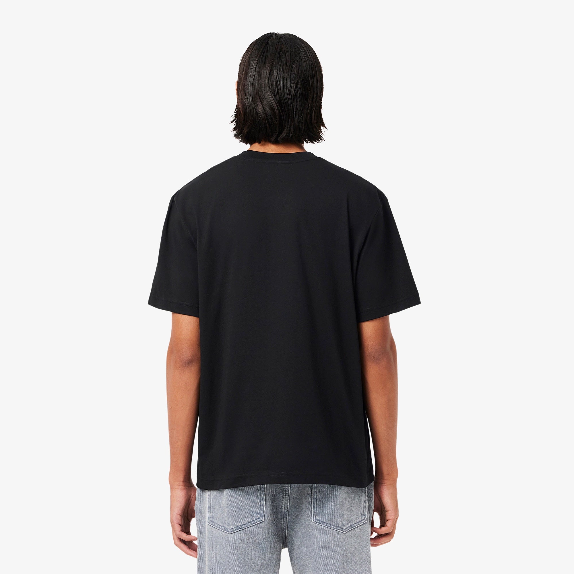 T-shirt classic fit en jersey de coton - noir