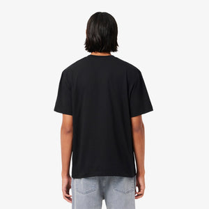 T-shirt classic fit en jersey de coton - noir
