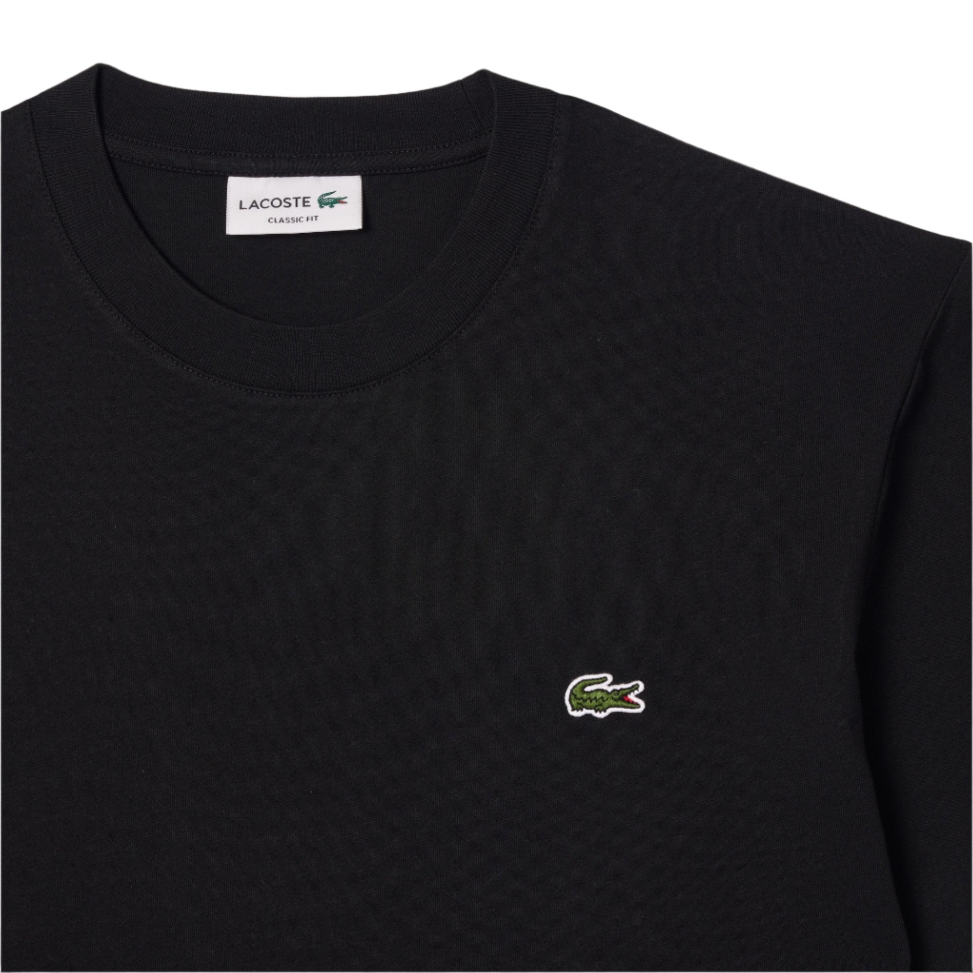 T-shirt classic fit en jersey de coton - noir