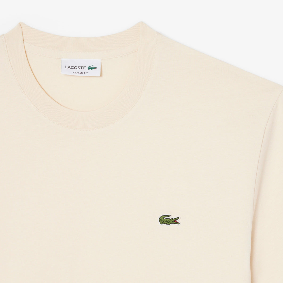 Cotton T-shirt classic fit - Beige