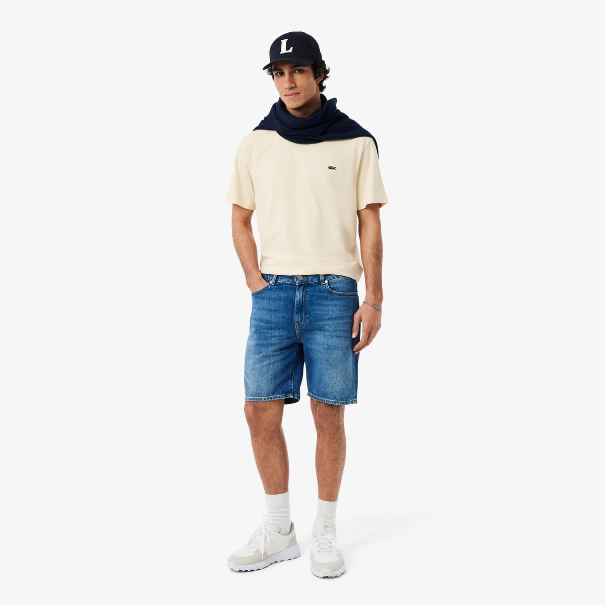 Cotton T-shirt classic fit - Beige