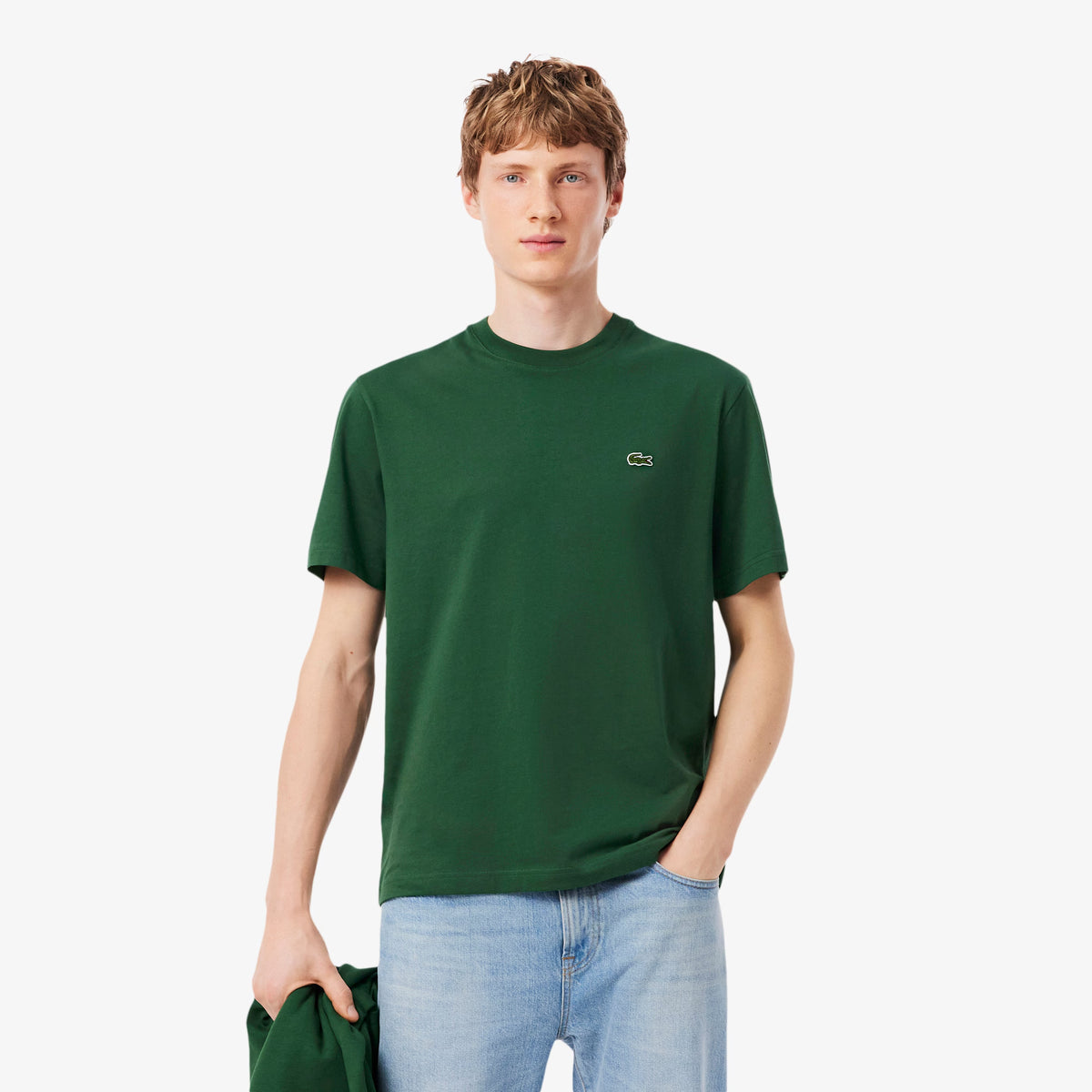 Cotton T-shirt classic fit - Pine green