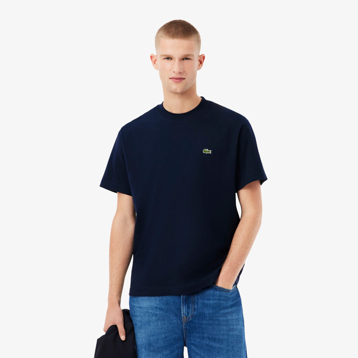 Cotton T-shirt classic fit - Navy