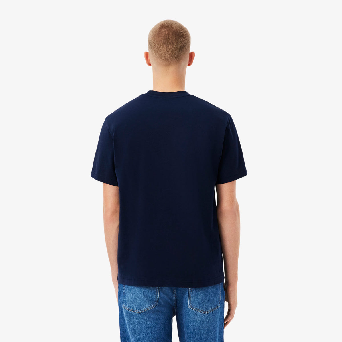 Cotton T-shirt classic fit - Navy