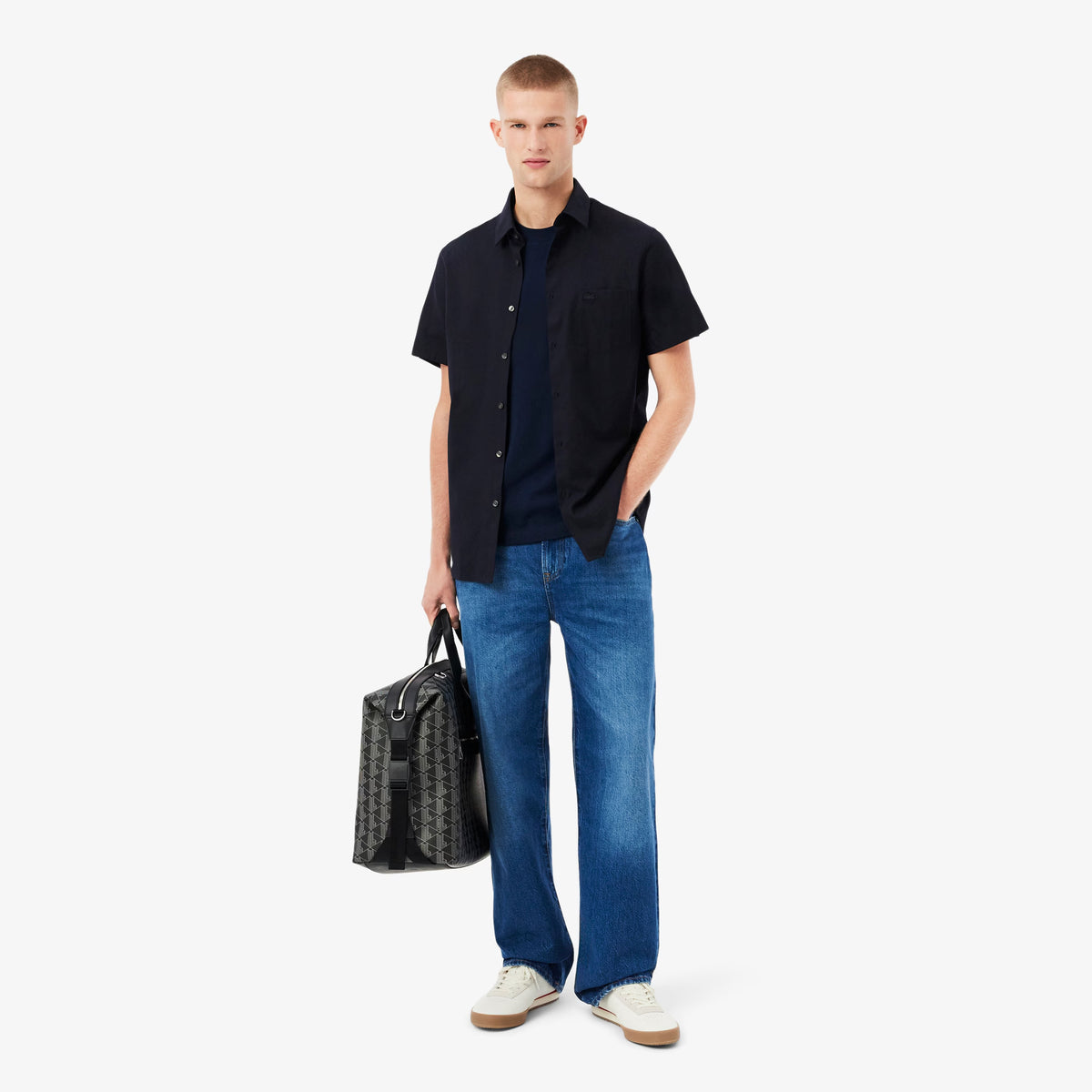 Cotton T-shirt classic fit - Navy