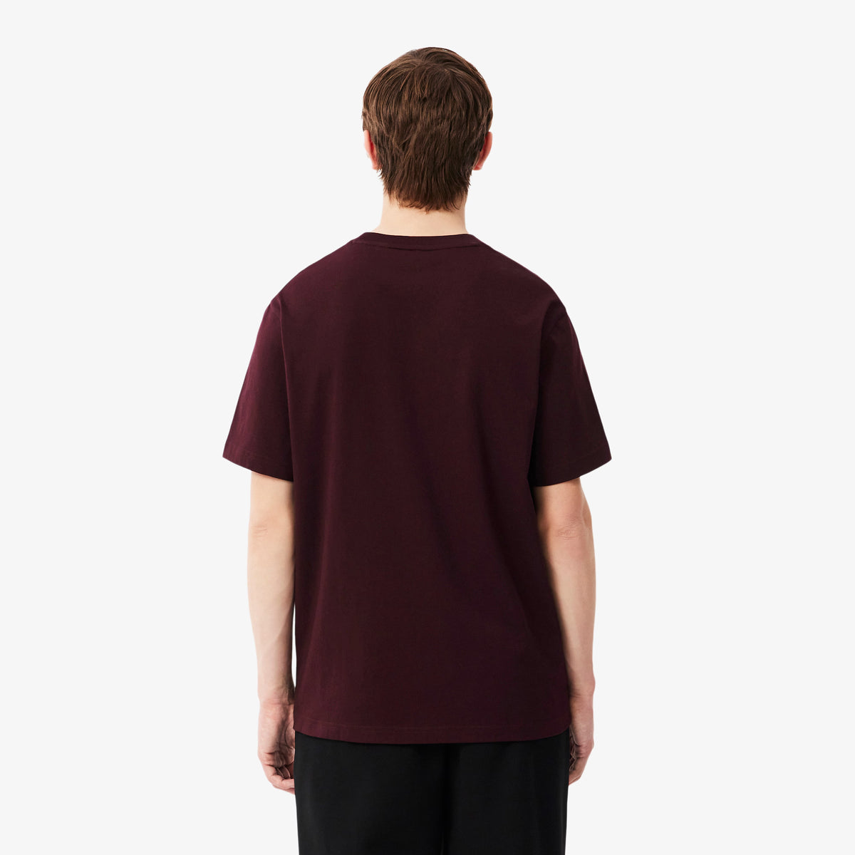 Cotton T-shirt classic fit - Maroon Burgundy