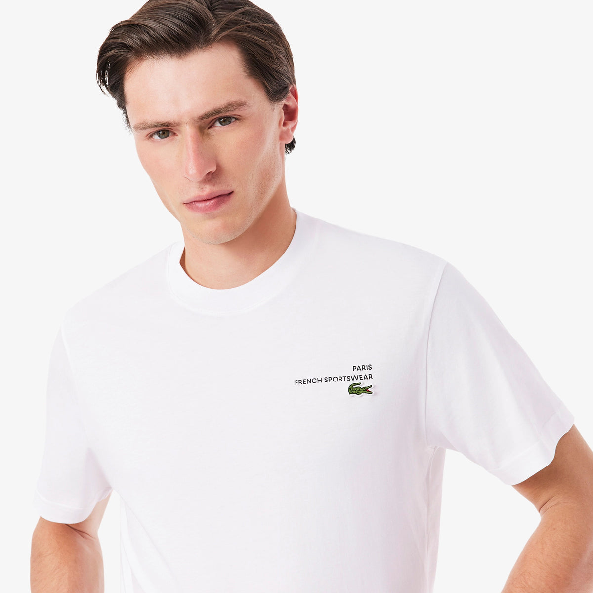 Print Motif Jersey T-shirt - Blanc
