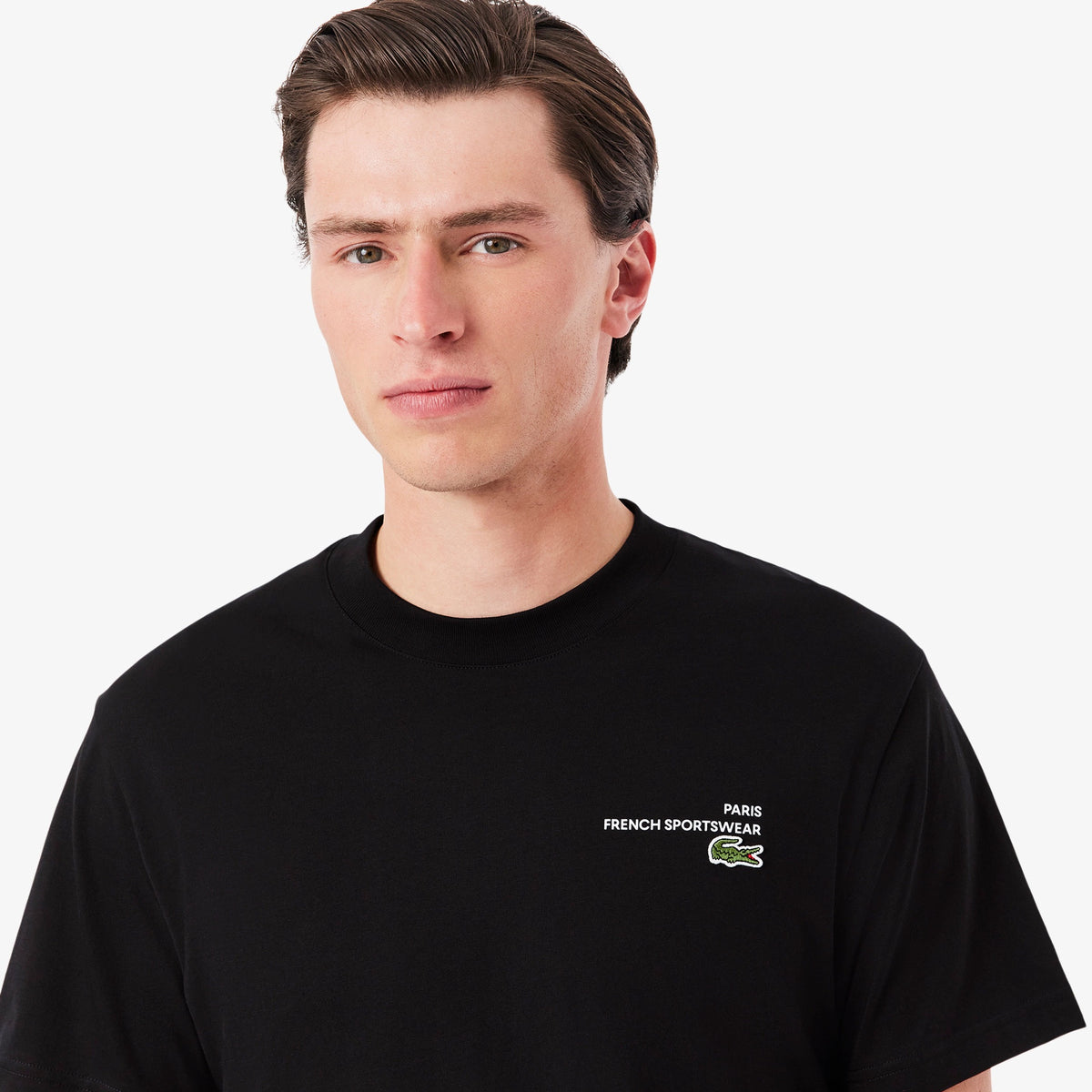 Print Motif Jersey T-shirt - noir