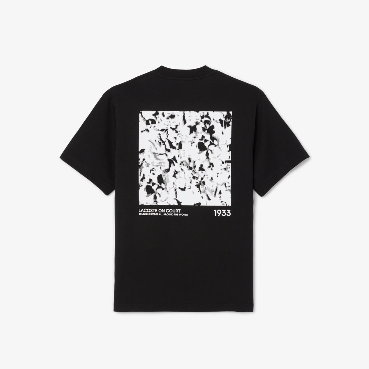 Print Motif Jersey T-shirt - noir