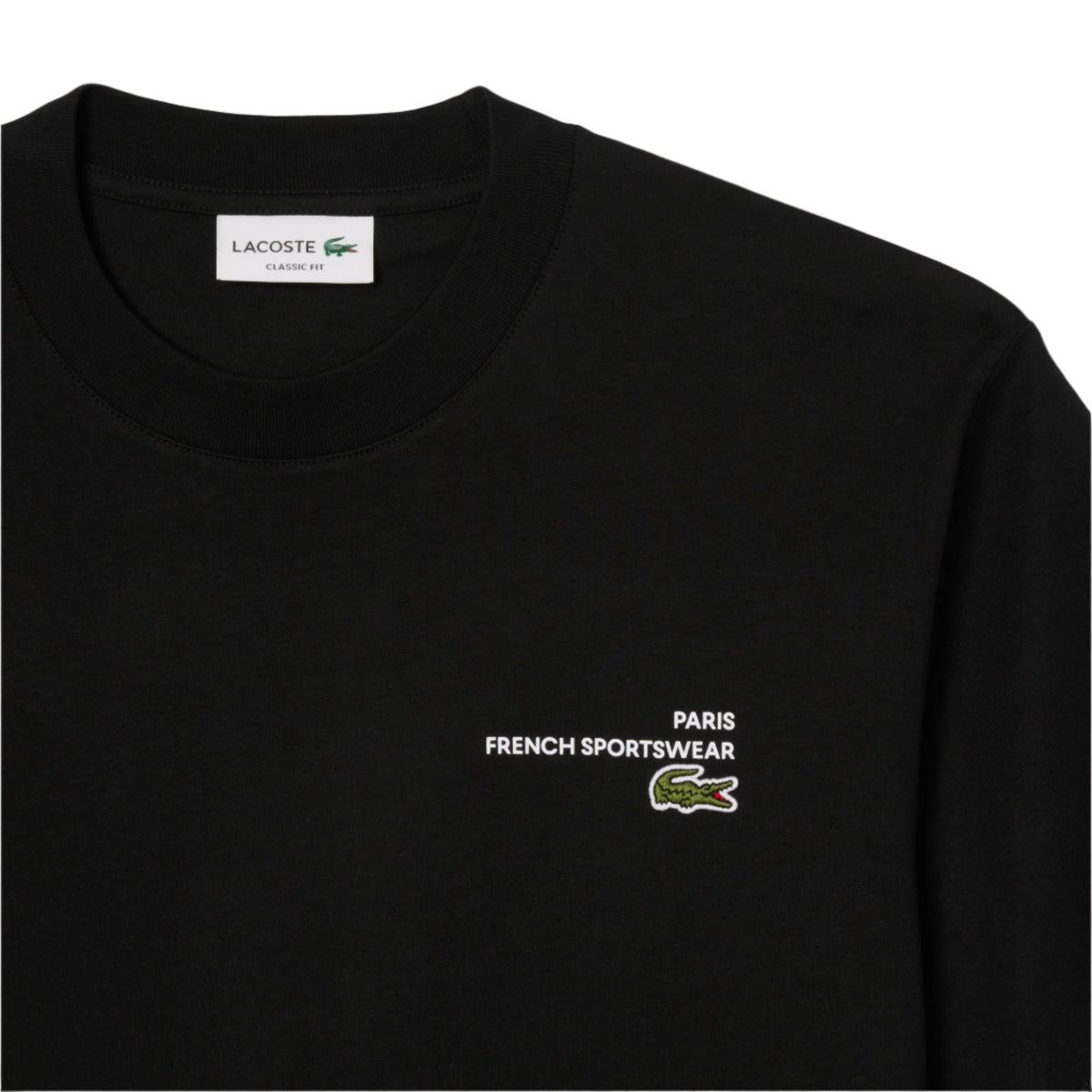 Print Motif Jersey T-shirt - noir