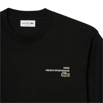 Print Motif Jersey T-shirt - noir