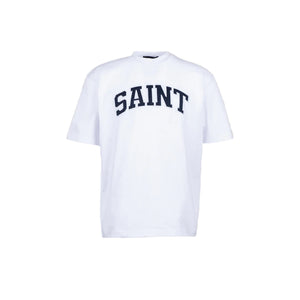 Saint Heavyweight Navy Patch White Tee