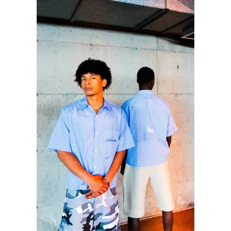 "RIVIERA" STRIPE SHIRT - BLUE