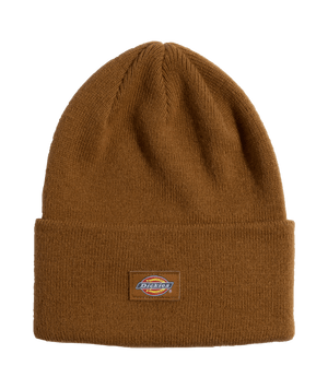 Cuffed Knit Beanie - Brown