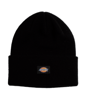 Cuffed Knit Beanie - Black