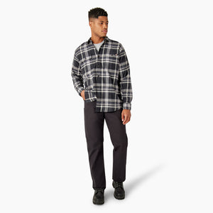 FLEX Long Sleeve Flannel Shirt - Black/Gray