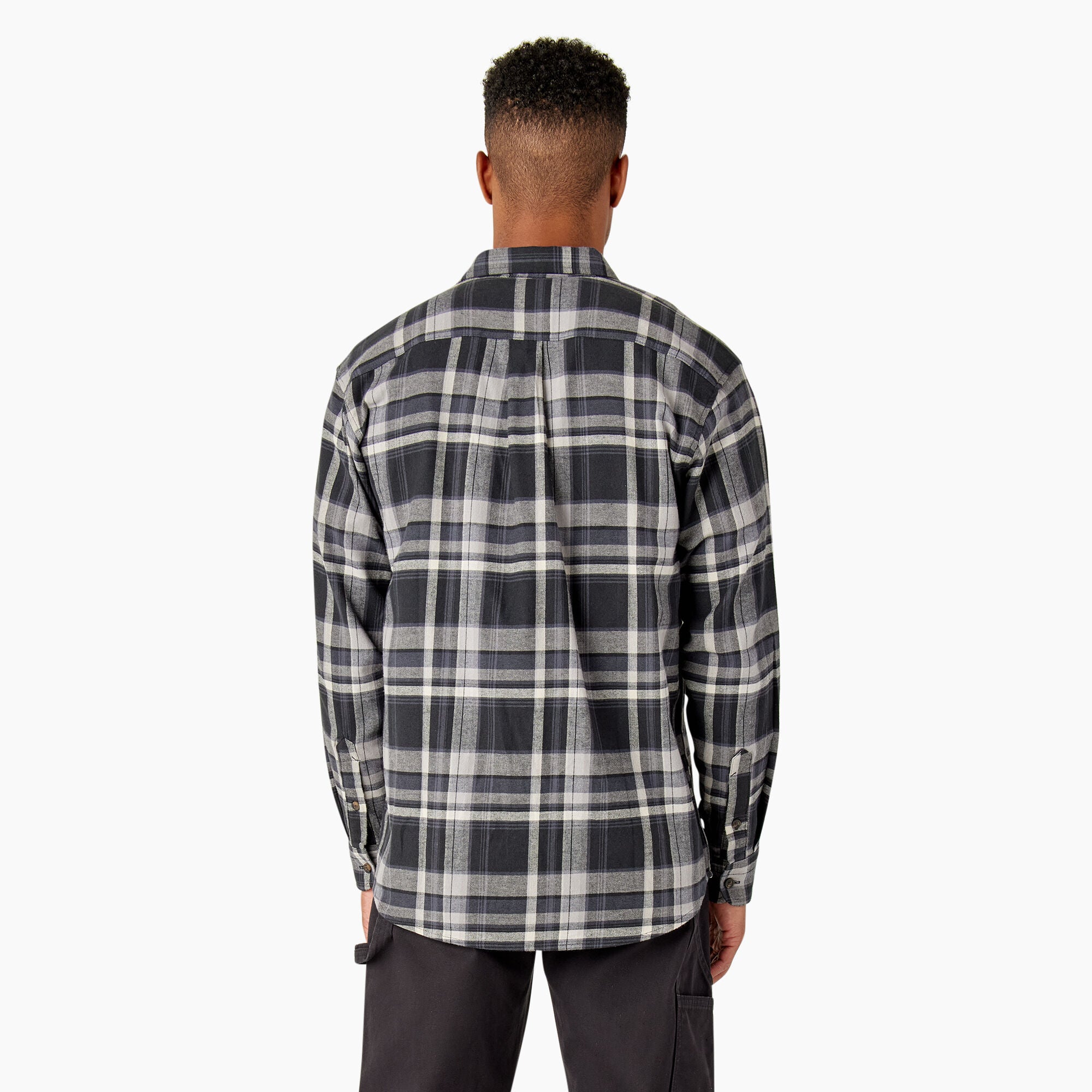 FLEX Long Sleeve Flannel Shirt - Black/Gray