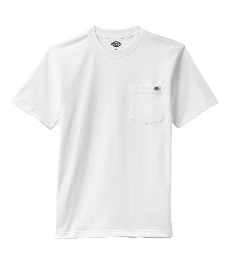 Heavyweight Short Sleeve Pocket T-Shirt - White