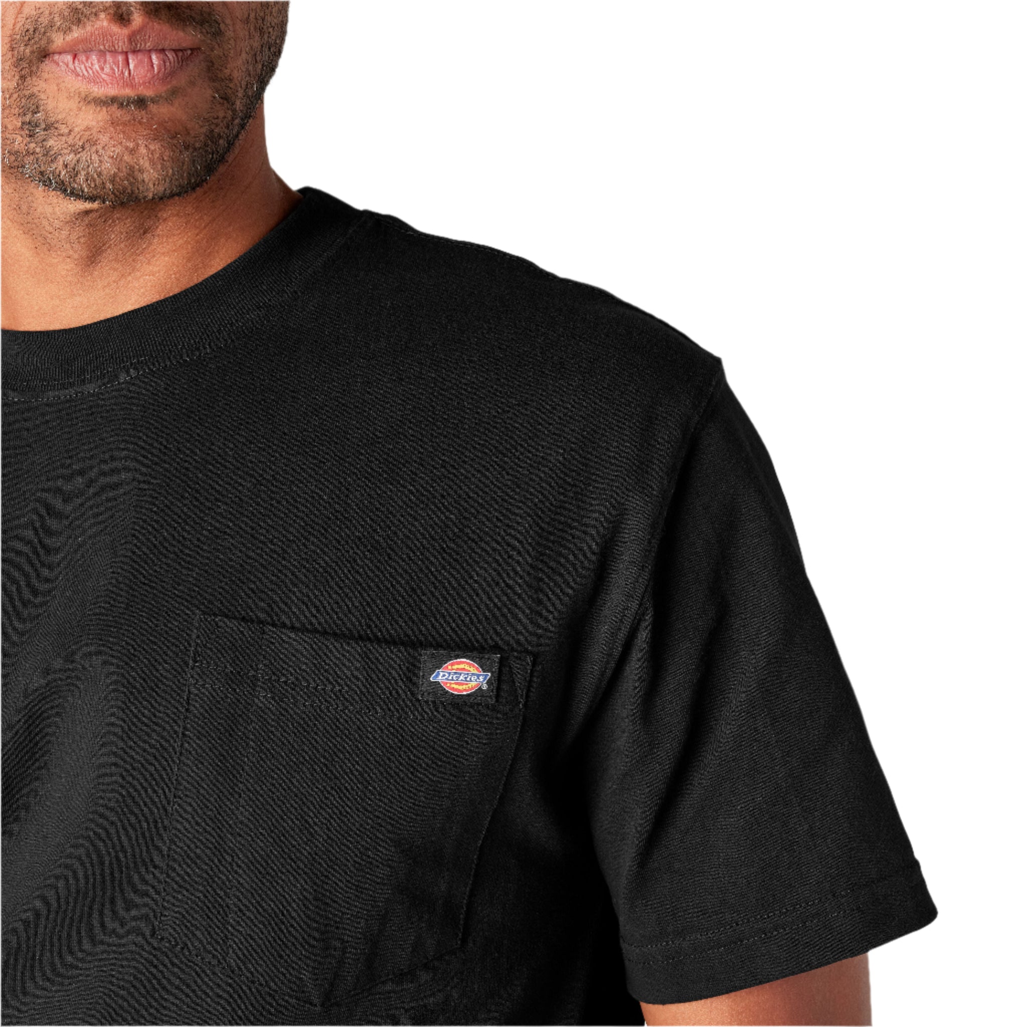 Heavyweight Short Sleeve Pocket T-Shirt - Black