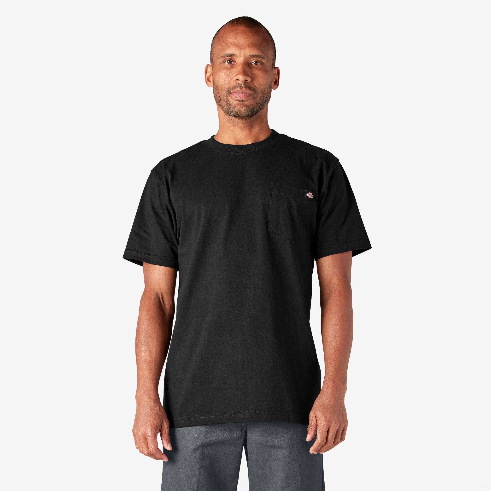 Heavyweight Short Sleeve Pocket T-Shirt - Black