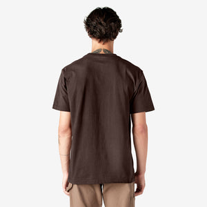 Heavyweight Short Sleeve Pocket T-Shirt - Chocolate Brown