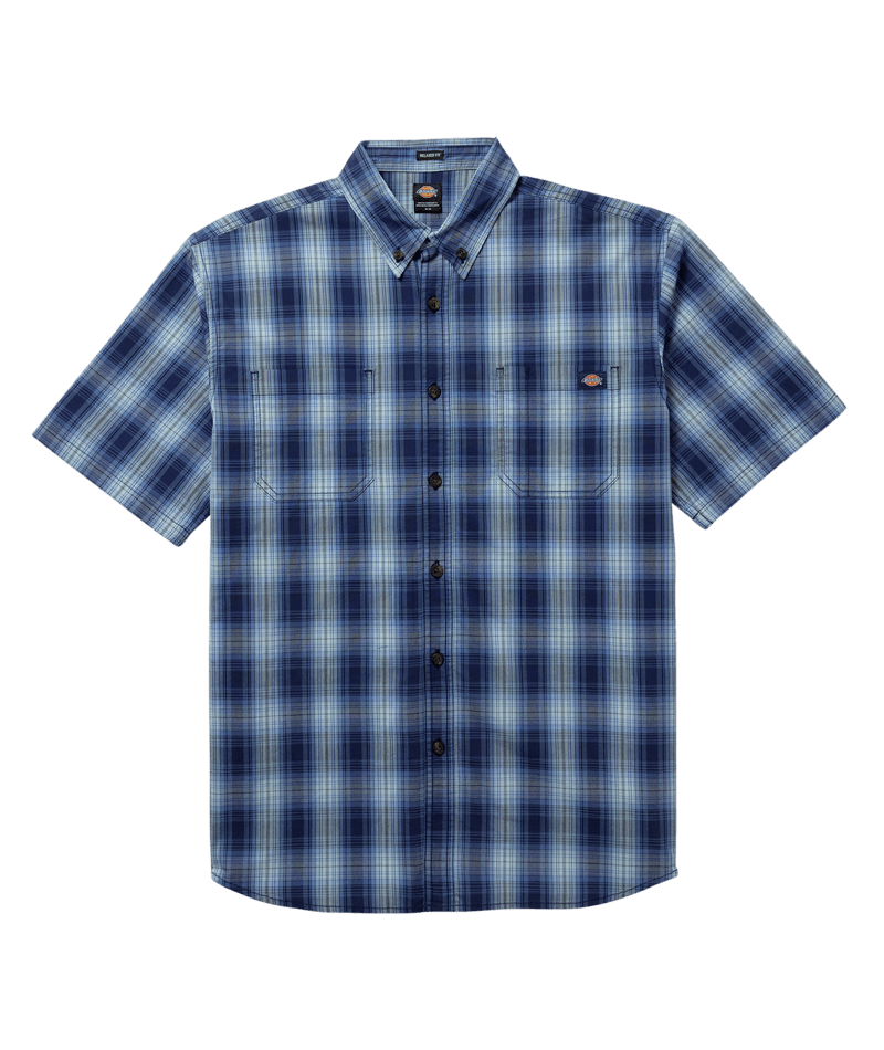 Short Sleeve Woven Shirt - Coronet blue