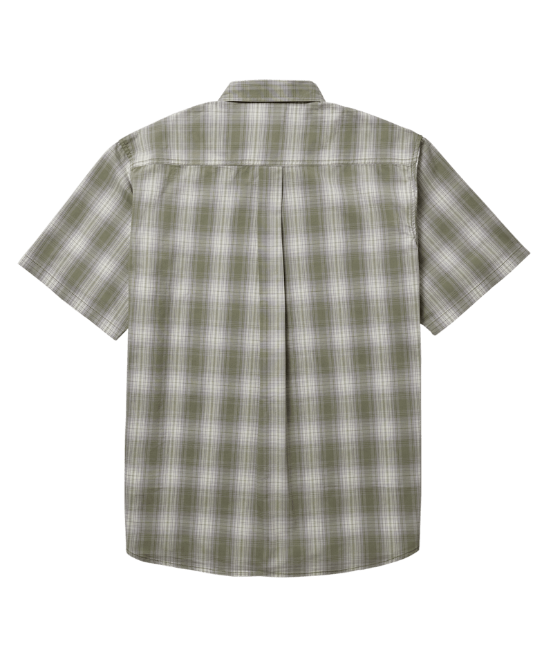 Short Sleeve Woven Shirt - Light Olive