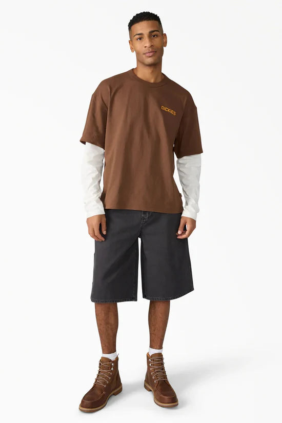 Worn In Relaxed Carpenter Duck Shorts 13" - Black
