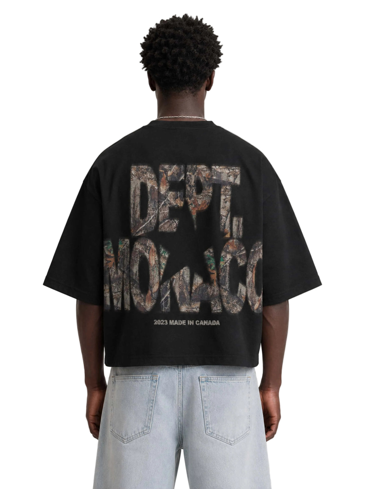 T-SHIRT CAMO DEPT. TEE - Noir