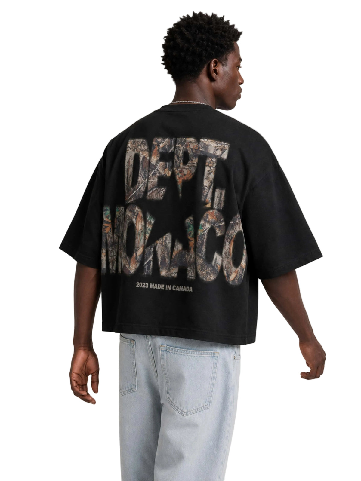 T-SHIRT CAMO DEPT. TEE - Noir