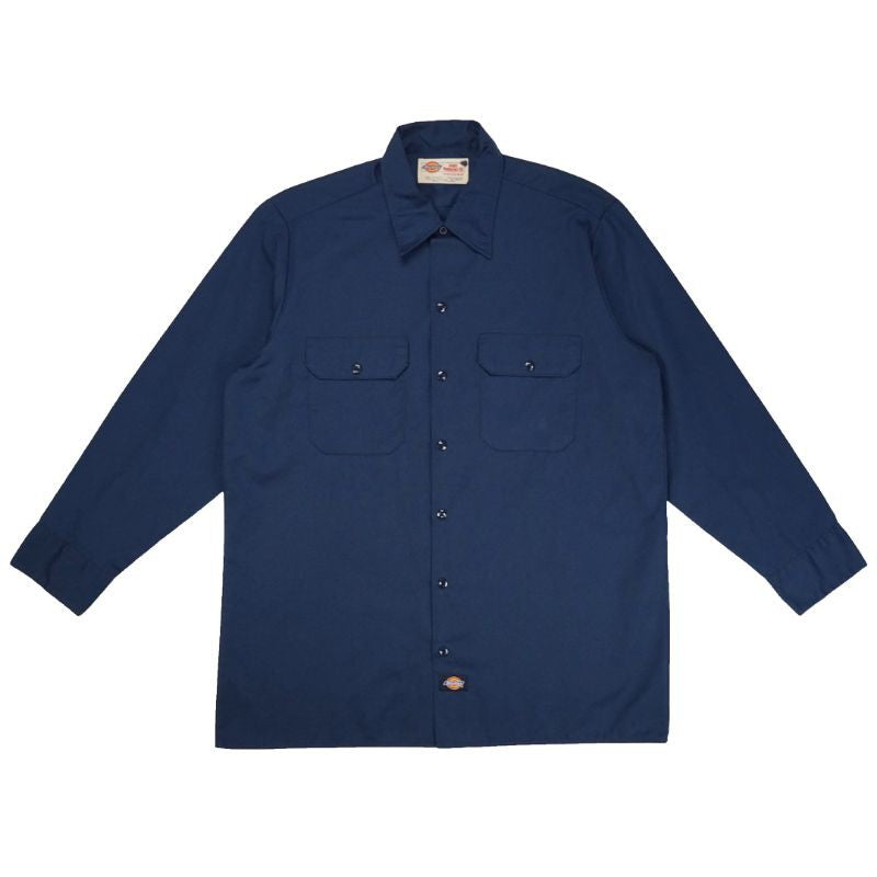 Long Sleeve Work Shirt - Navy Blue