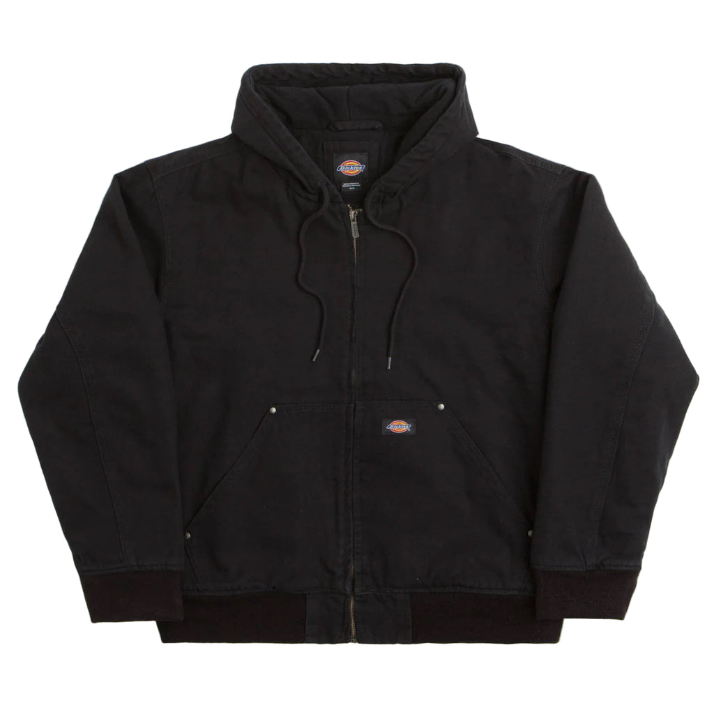 Dickies Hilham Hooded Canvas Jacket - Black