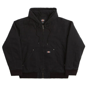 Dickies Hilham Hooded Canvas Jacket - Black