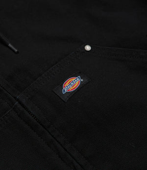 Dickies Hilham Hooded Canvas Jacket - Black