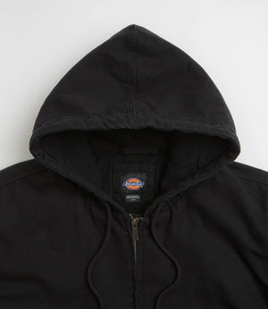 Dickies Hilham Hooded Canvas Jacket - Black