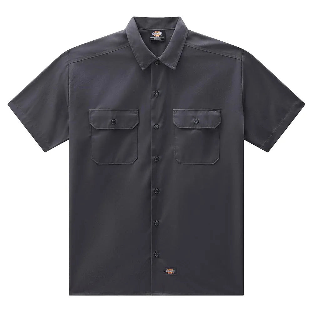 Short sleeve work shirt -  Charcoal grey